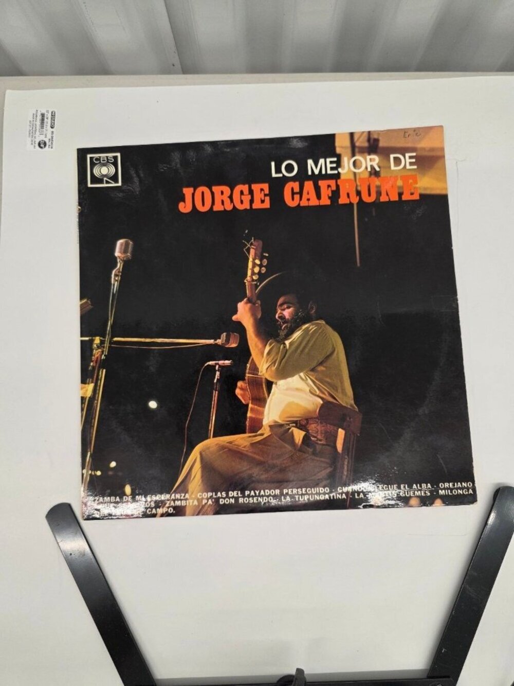 Jorge Cafrune – Lo Mejor de Jorge Cafrune LP CBS Folk Argentina 33 RPM
